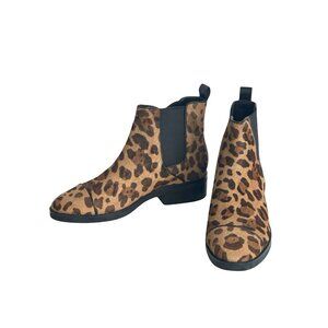 Cole Haan Mara Grand Chelsea Ankle Boots Leopard Print Womens 9 New